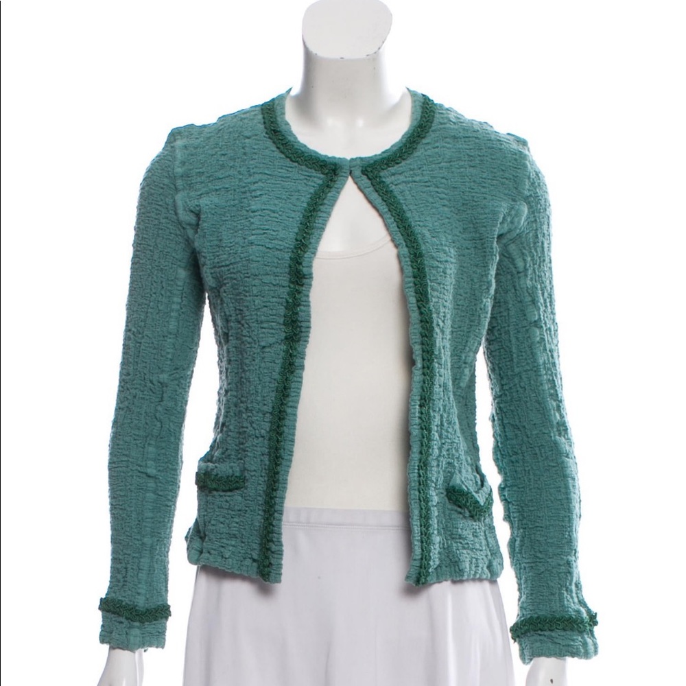 Textured Embroidered Blazer